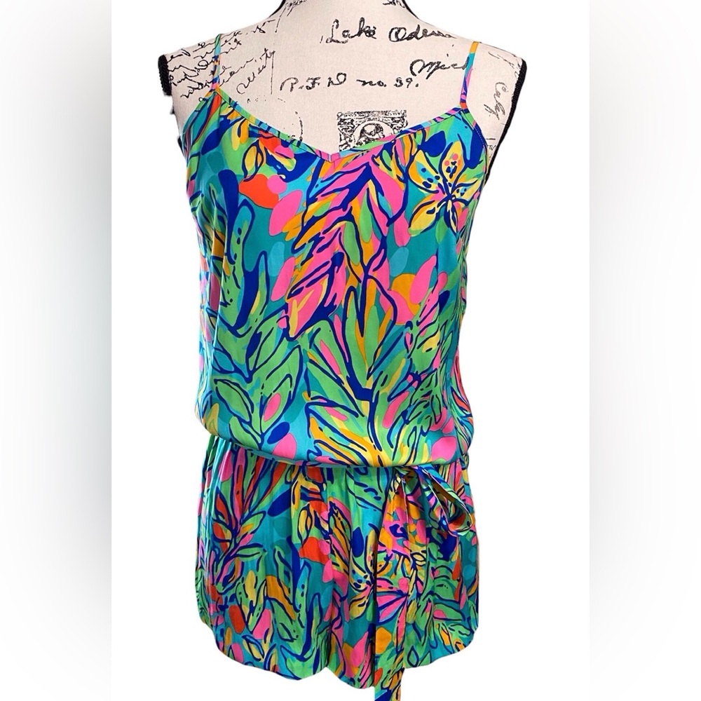 Lilly Pulitzer Colorful Leaf Print Shorts